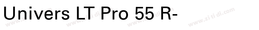Univers LT Pro 55 R字体转换